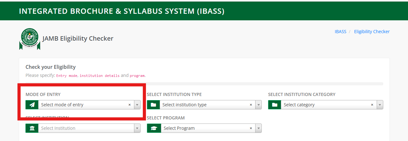 JAMB IBASS Eligibility Checker 2025: Verify Your Course and Institution Eligibility