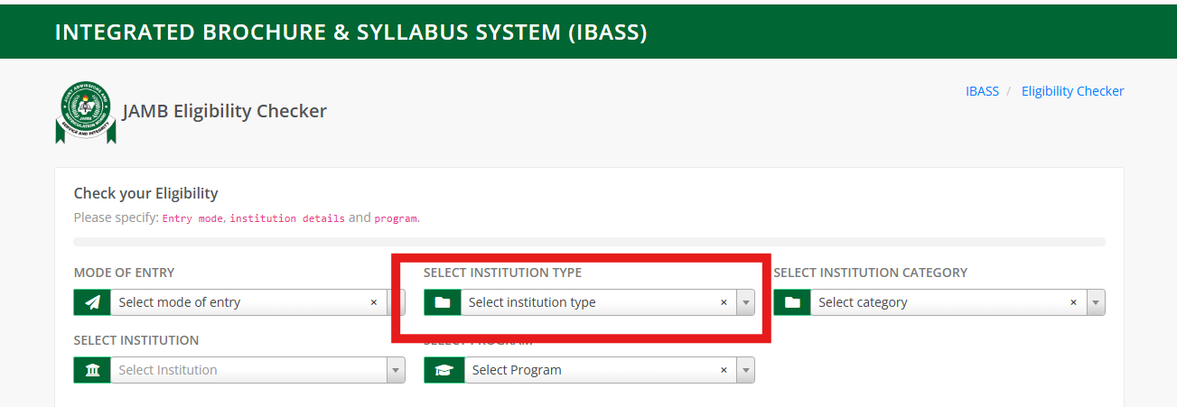 JAMB IBASS Eligibility Checker 2025: Verify Your Course and Institution Eligibility