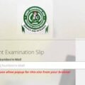 JAMB Examination Slip