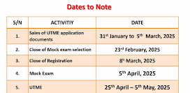 JAMB Timetable 2025/2026 for Mock & Main UTME