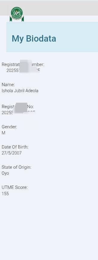 Great news guyssssssss🤭🤭🤭🤭
Utme Scores now showing in the portal
Original Jamb Result yet to be activated.
Tag a Jambite