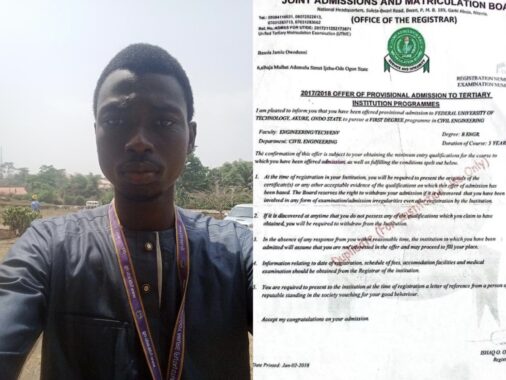 JAMB Disowns Admission of Alleged FUTA Graduate — Official Statement Released!