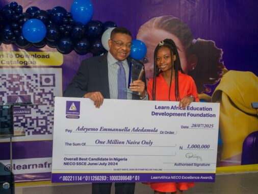 Learn Africa Rewards 2024 NECO SSCE Top 3 Students