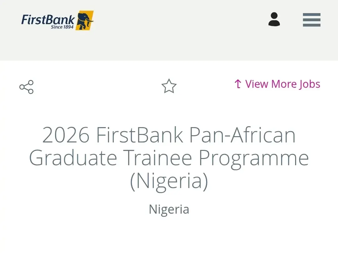 How to Apply for the 2026 First Bank Graduate Trainee Programme