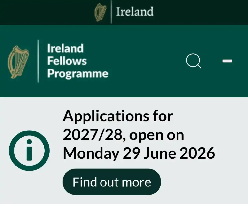 How to Apply for Ireland Fellows Programme 