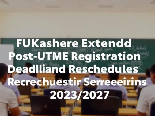FUKashere Extends Post-UTME Registration Deadline and Reschedules Screening for 2026/2027