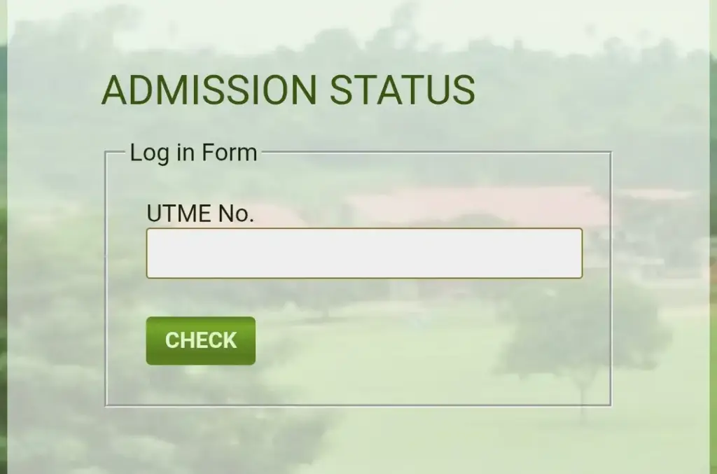 How to Check FUNAAB admission status 