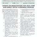 Ahmadu Bello University bulletin on 2026 UTME and Direct Entry screening registration errors