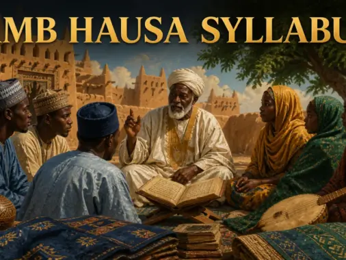 JAMB Hausa syllabus with traditional architecture, oral storytelling, manuscript and Hausa cultural objects