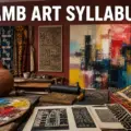 JAMB Art syllabus in a Nigerian studio with sculpture, pottery, textiles, painting and printmaking