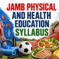 JAMB Physical and Health Education syllabus with anatomy, sports, first aid and nutrition symbols