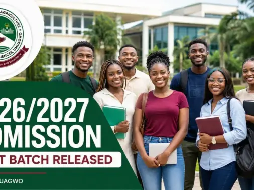 UAES 2026/2027 first batch admission list announcement