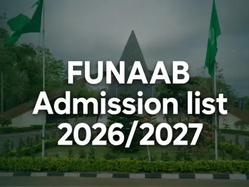 FUNAAB Admission List 2026/2027