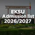 EKSU Admission List 2026/2027 is out. How to Check admission status