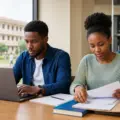 Nigerian university admission candidates preparing an online Post-UTME screening application