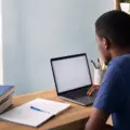 Nigerian university applicant checking a Post-UTME screening result on a laptop