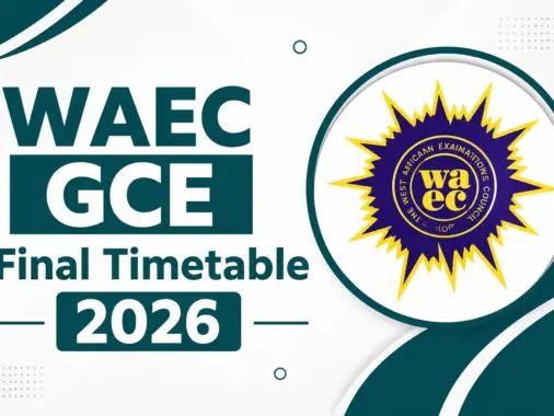 WAEC GCE FINAL TIMETABLE 2026 PDF Download Free